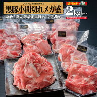 黒豚 こま切れ 2kg (250g×8) 豚肉 送料無料 真空 冷凍 業務用 肉 鹿児島県産黒豚 豚小間 豚コマ【総合ラ…