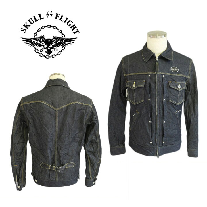 楽天市場】SKULL FLIGHT/スカルフライト/RIDERS STRETCH G JACKET 