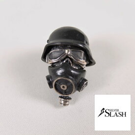 SILVER SLASH ガスマスクスカルペンダントL ペンダントトップ ガスマスク ギミック 楽しい 分解できる SV950 シルバー スラッシュ