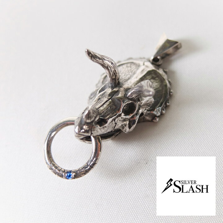 楽天市場】SILVER SLASH トリケラトプスペンダント ペンダントトップ 