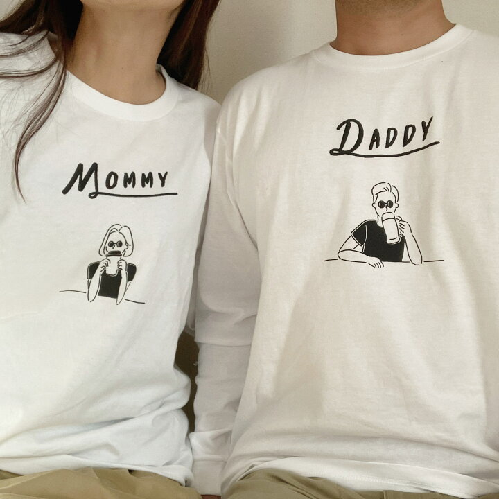 楽天市場】【 - 半袖 - 親子ペアTシャツ（2点セット）】マタニティ 