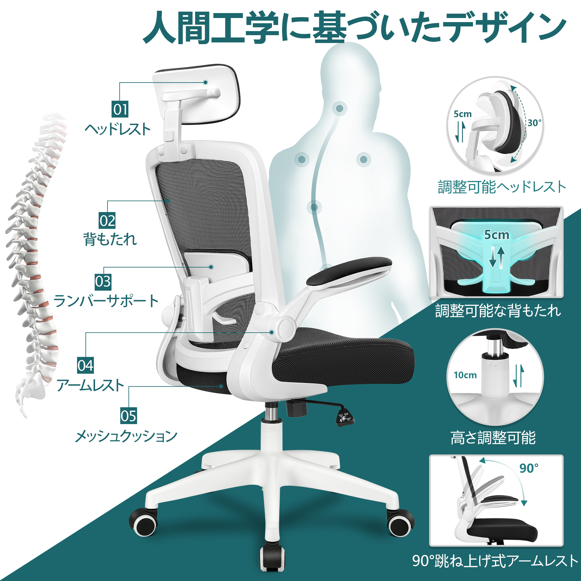 新品同様 ❣️大特価❣️デスクチェア オフィスチェア 人間工学椅子