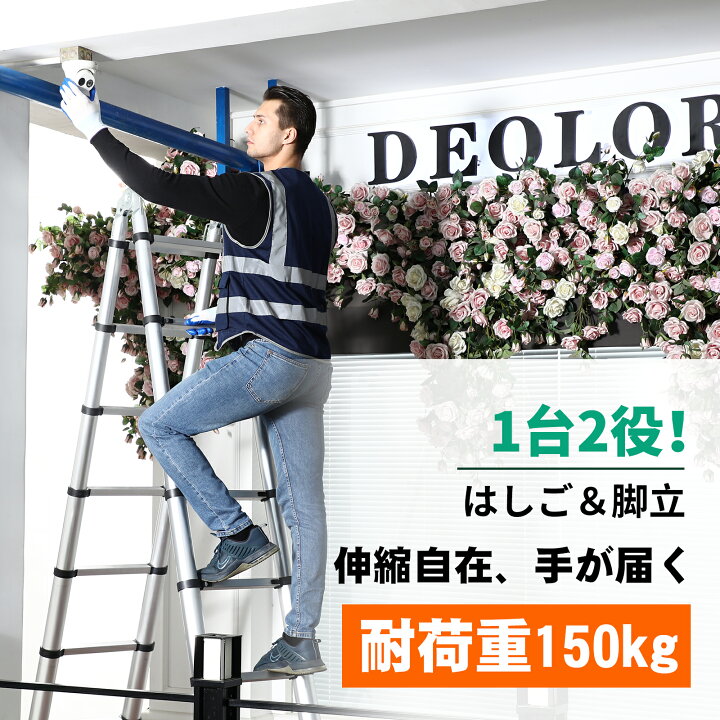 楽天市場】＼新生活応援当店10％オフCP／【安定感満々！ はしご兼用 