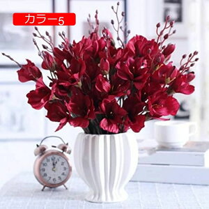 レプトシホン 造花 枯れない花 アートフラワー インテリア 花瓶付き フェイクフラワー オーナメント 花束 グリア 北欧風 フラワー おしゃれ 転居 転居 家、玄関、喫茶店 敬老の日 結婚式 パ