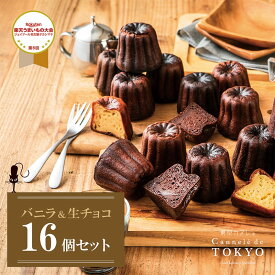 【東京カヌレ】【バニラ味&生チョコ味 16個セット】【送料無料】母の日 人気 スイーツ お取り寄せ 冷凍 個包装 焼き菓子 お誕生日 結婚祝い 出産祝い 退職祝い お返し 送料込み プレゼント プチギフト【あす楽】