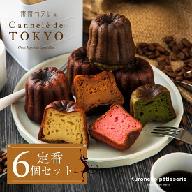 母の日 ギフト 【東京カヌレ】【人気のカヌレ 定番6種セット】【送料無料】ギフト スイーツ お取り寄せ 冷凍 個包装 6個セット 焼き菓子 お誕生日 結婚祝い 出産祝い 退職祝い お返し 送料込み デザート おやつ