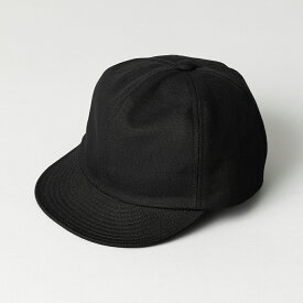 【Nine Tailor × kuros’別注品】コットン キャンバス キャップ 黒 日本製｜帽子