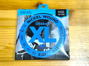 D'Addario EJ21 NICKEL WOUND JAZZ LIGHT (.012 - .052) yGLM^[zy䂤pPbgz ylXANZT[tA݌ɕiz