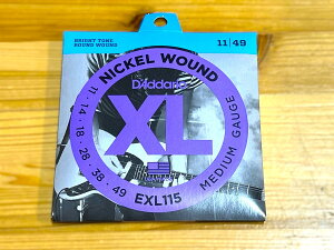 D'Addario EXL115 NICKEL WUOND BLUES / JAZZ ROCK (.011 - .049) 【エレキギター弦】【ゆうパケット】 【横浜店アクセサリーフロア在庫品】