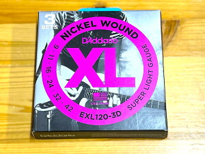D'Addario EXL120-3D NICKEL WUOND SUPER LIGHT (.009 - .042) yGLM^[zy3ZbgpbNzy䂤pPbgz ylXANZT[tA݌ɕiz