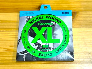 D'Addario EXL130 NICKEL WUOND EXTRA-SUPER LIGHT (.008 - .038) yGLM^[zy䂤pPbgz ylXANZT[tA݌ɕiz