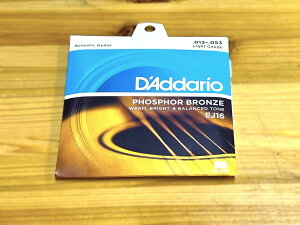 D'Addario EJ16 PHOSPHOR BRONZ LIGHT (.012 - .053jyAR[XeBbNM^[zy䂤pPbgz ylXANZT[tA݌ɕiz