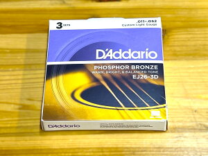 D'Addario EJ26-3D PHOSPHOR BRONZ CUSTOM LIGHT (.011 - .052) yAR[XeBbNM^[zy3ZbgpbNzy䂤pPbgz ylXANZT[tA݌ɕiz