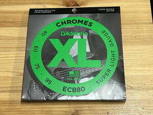 D'Addario ECB80 FLAT WOUND SUPER LIGHT (.040 - .095) yGLx[Xzy䂤pPbgz ylXANZT[tA݌ɕiz