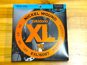 D'Addario EXL160BT NICKEL WUOND BALANCED TENSION MEDIUM, LONG (.050 - .120) yGLx[Xzy䂤pPbgz ylXANZT[tA݌ɕiz