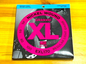 D'Addario EXL170 NICKEL WUOND REGULAR LIGHT (.045 - .100) yGLx[Xzy䂤pPbgz ylXANZT[tA݌ɕiz