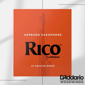 D'Addario Woodwinds RICO BY D'ADDARIO SOPRANO SAXOPHONE REEDS 【ダダリオ/リコ】【リード】【オレンジ / 赤箱】【ソプラノサックス 用】【アンファイルド】【10枚入り】【新品】【管楽器専門店】【Wind Nagoya】