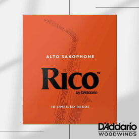 D'Addario Woodwinds RICO BY D'ADDARIO ALTO SAXOPHONE REEDS 【ダダリオ/リコ】【リード】【オレンジ / 赤箱】【アルトサックス 用】【アンファイルド】【10枚入り】【新品】【管楽器専門店】【Wind Nagoya】