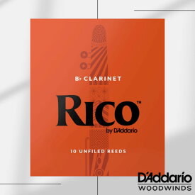 D'Addario Woodwinds RICO BY D'ADDARIO Bb CLARINET REEDS 【ダダリオ/リコ】【リード】【オレンジ / 赤箱】【B♭/クラリネット 用】【アンファイルド】【10枚入り】【新品】【管楽器専門店】【Wind Nagoya】