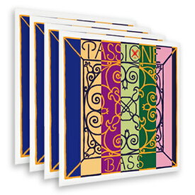 Pirastro Passione(Medium)/パッシオーネ(ミディアム)【4弦セット】【コントラバス弦】【日本総本店コントラバスフロア在庫品】