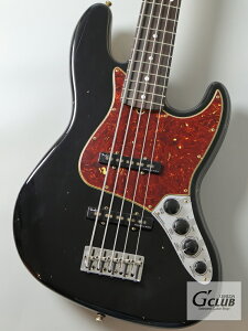 Fender Custom Shop Custom Built Custom Classic Jazz Bass V Journeyman Relic -Black- �y4.38kg�z�yG-CLUB UMEDA�x�[�X�t���A�z