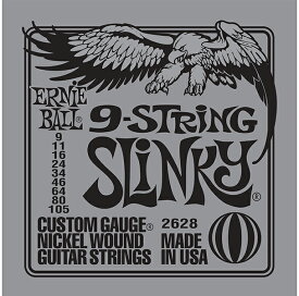ERNIE BALL #2628 9-String Slinky (09-105) 《9弦エレキギター弦》 【ネコポス】【ONLINE STORE】