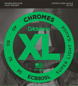 D'Addario ECB80SL Chromes - Flat Wound 《ベース弦》 ダダリオ