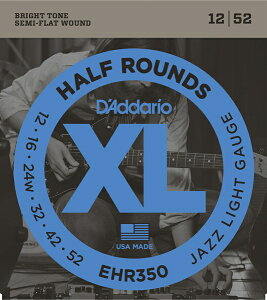 D'Addario EHR350 Half Rounds, Jazz Light, 12-52 sGLM^[t __I ylR|Xz