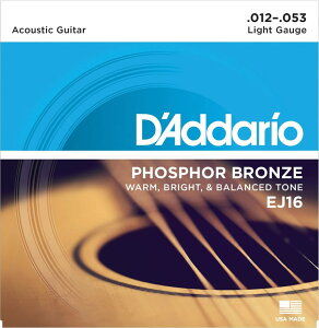 D'Addario PHOSPHOR BRONZE EJ16 Light __I (AR[XeBbNM^[) (lR|X)