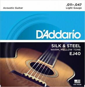 D'Addario SILK & STEEL EJ40 Silverplated Wound __I (AR[XeBbNM^[) (lR|X)