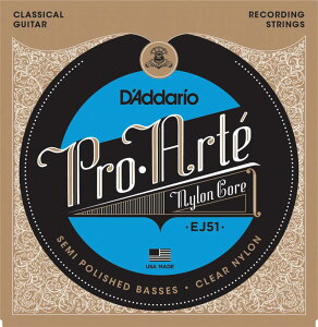 D'Addario EJ51 Pro-Arte with Polished Basses, Hard Tension�s�N���V�b�N�M�^�[���t �y�l�R�|�X�z