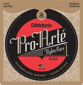 D'Addario EJ52 Pro-Arte Alto Guitar, Normal Tension�s�N���V�b�N�M�^�[���t �y�l�R�|�X�z