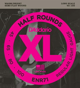 D'Addario ENR71 Half Round - Heat Treated Nickel (Semi Flatwound) sx[Xt __I ylR|Xz