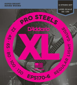 D'Addario EPS170-6 ProSteels Round Wound sx[Xt __I ylR|Xz