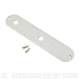 Fender Vintage Telecaster Control Plate, 2-Hole (Chrome) 《ギターパーツ/テレキャスター用コントロールプレート》【ONLINE STORE】