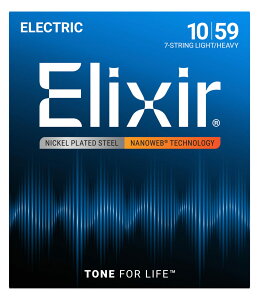 Elixir �y�l�R�|�X�zNANOWEB 10-59 7-STRING LIGHT/HEAVY #12074 7�� ���C�g/�w�r�[�yG-CLUB SHIBUYA 1F�z