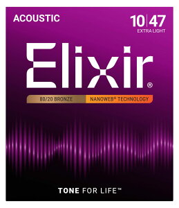Elixir �y�l�R�|�X�zNANOWEB EXTRA LIGHT 10-47 80/20 BRONZE #11002 �G�L�X�g�����C�g�yG-CLUB SHIBUYA 1F�z