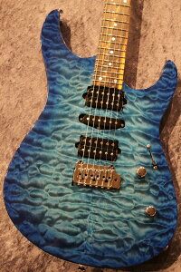 Koca Guitars Light DC 5A Quilt Maple Top/Ash Back/Birdseye Maple Neck/Pale Moon Ebony FB Bora Bora Blue BurstyG-CLUB UMEDAz
