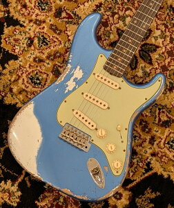 Fender Custom Shop 1960 Stratocaster Heavy Relic - Lake Placid Blue Over Olympic White [3.64kg] #CZ588181yG-CLUB UMEDAz