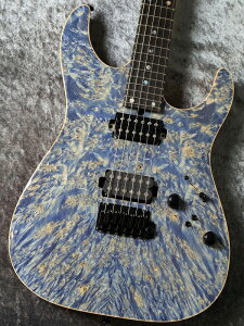 T's Guitars Custom Order DST-Pro24 2H 5A Waterfall Burl Maple/H.Maho Faded Denim #033278 �y�I�范�ۃg�b�v�z�yG-CLUB UMEDA�z