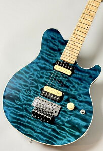 MUSIC MAN �y�ɏ�̃L���g�zAxis KID Limited Edition Trans Blue Quilt Top MH Brown Back#H08741�y3.52KG�z�yG-CLUB UMEDA�z