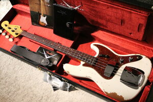 Fender Custom Shop 1961 Jazz Bass Heavy Relic -Aged Olympic White-�y�X�^�b�N�m�u�z�y�r�ܓX�z
