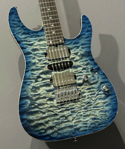 T's Guitars DST-Pro24 Trans Blue Denim Burst�y3.52kg�z�y����Master Grade QuiltTop�z�y�r�ܓX�z