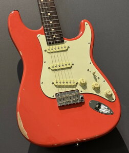 Suhr Custom Classic S Antique Medium Aged Fiesta Red�y1�s�[�X�{�f�B&���[�X�g�t���C���l�b�N�z�y3.42kg�z�y�r�ܓX�z