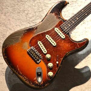 �y�V�i�zFender Custom Shop Master Built 1963 Stratocaster Heavy Relic Built by Dale Wilson Chocolate 3-Tone Sunburst �y3.35kg�z�y�r�ܓX�z