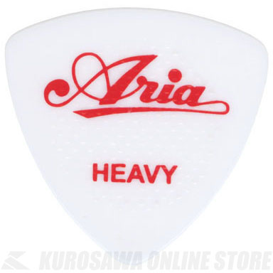 Aria RUBBER GRIP -Triangle- P-RG01 100 WH (1.00 mm HEAVY, White)《ピック》