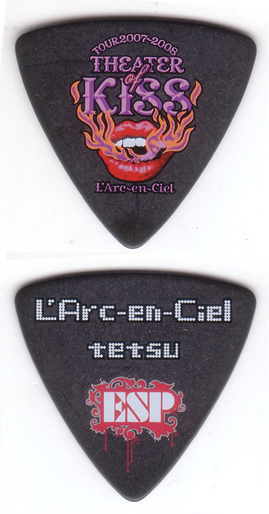 ESP L'Arc-en-Ciel tetsu TOUR 2007-2008 THEATER of KISS PICK (BK