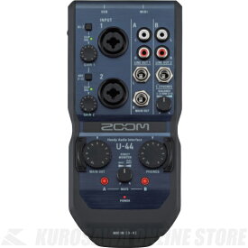 ZOOM Handy Audio Interface U-44 《ハンディオーディオインターフェース》 【送料無料】(ご予約受付中)