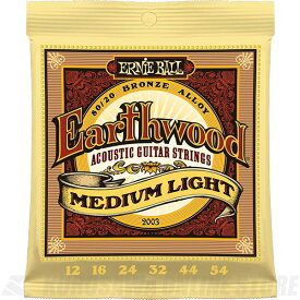 ERNIE BALL #2003 Earthwood Medium Light 80/20 Bronze Acoustic Guitar Strings《アコースティックギター弦》【ネコポス】(ご予約受付中)【ONLINE STORE】