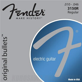 Fender 3150 Original Bullets - Pure Nickel Bullet Ends(10-46)《エレキギター弦》【ネコポス】【ONLINE STORE】